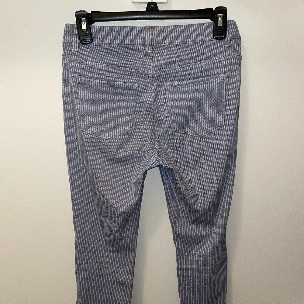 Uniqlo Midi Capri Striped Jeans Small